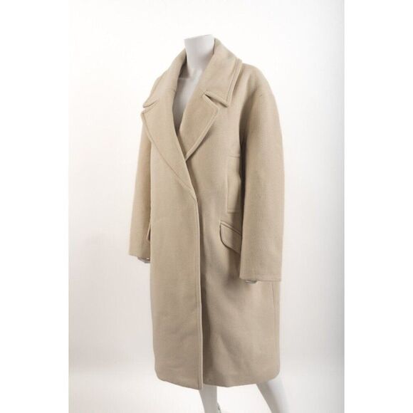 Zara Womens Coat OverCoat Oversized Cream Ivory  L Large 2675/241 NWT - Picture 4 of 7